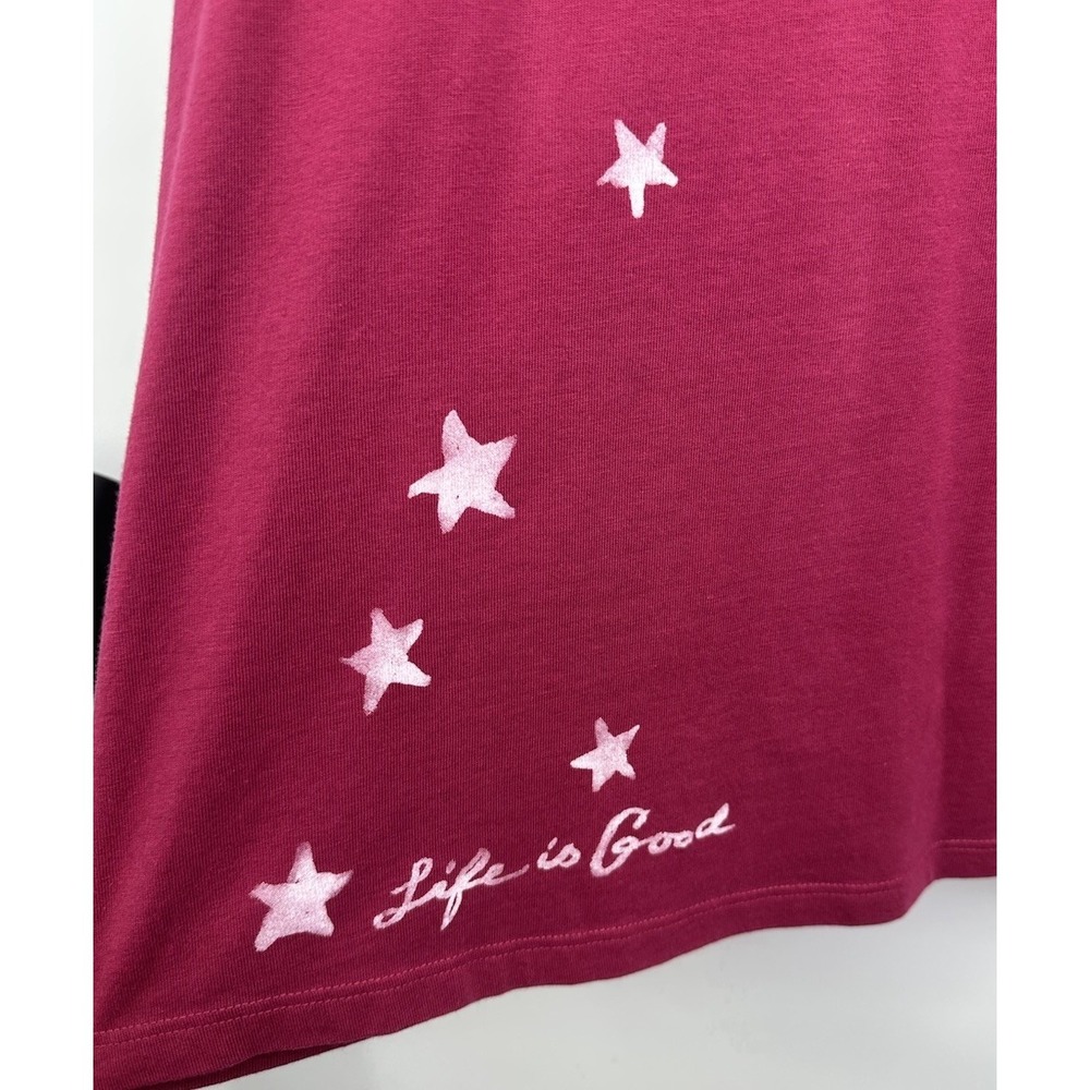 Life Is Good Women's  XXXL Crusher Tee  Stars Print Classic Fit  Short Sleeve - Picture 2 of 9